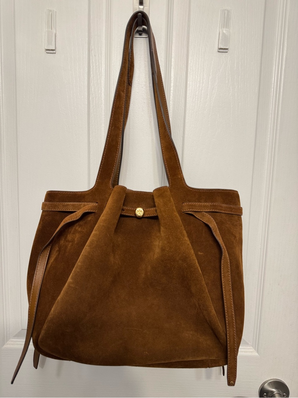 Tory Burch romy tote large suede